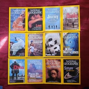 12 National Geographic 2006 Magazines